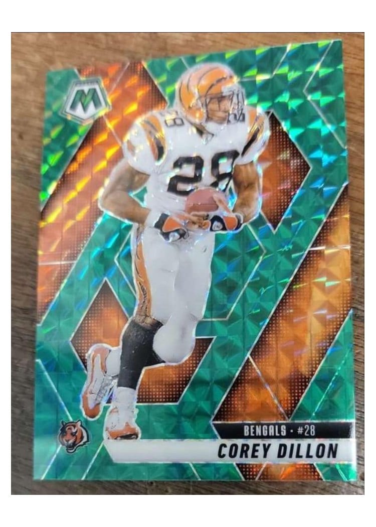 2025 Panini Mosaic Base Set Corey Dillon Green #158 card