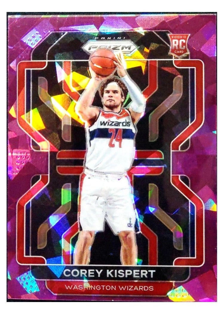 2021-22 Panini Prizm Base Set Corey Kispert Purple Ice Prizm #275 card
