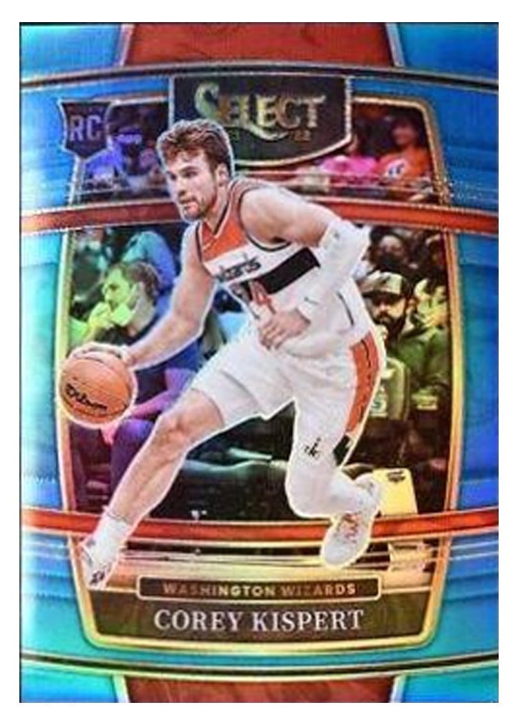 2021-22 Panini Select Base Set Corey Kispert Light Blue Prizm #81 card