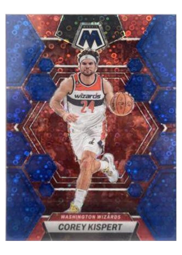 2022-23 Panini Mosaic Base Set Corey Kispert Fast Break Blue #75 card