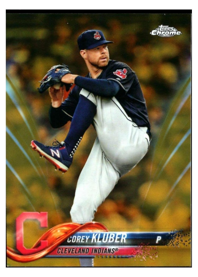 2018 Topps Chrome Base Set Corey Kluber #20 card