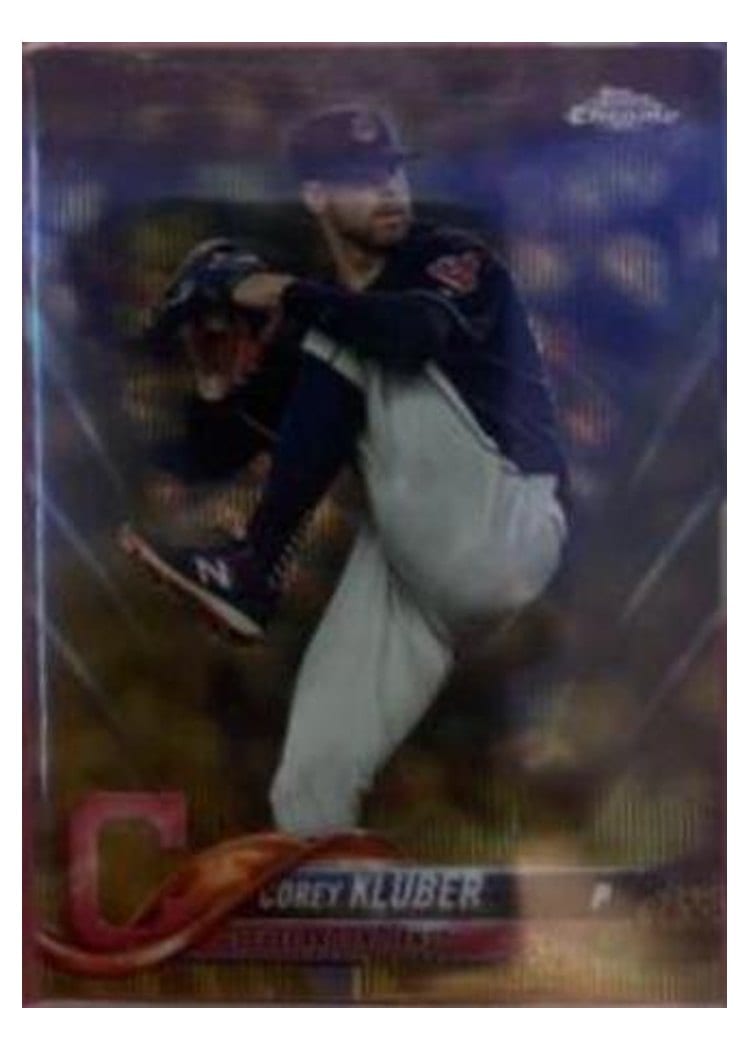 2018 Topps Chrome Base Set Corey Kluber #20 card