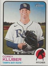 2022 Topps Heritage Mini Corey Kluber #571 card