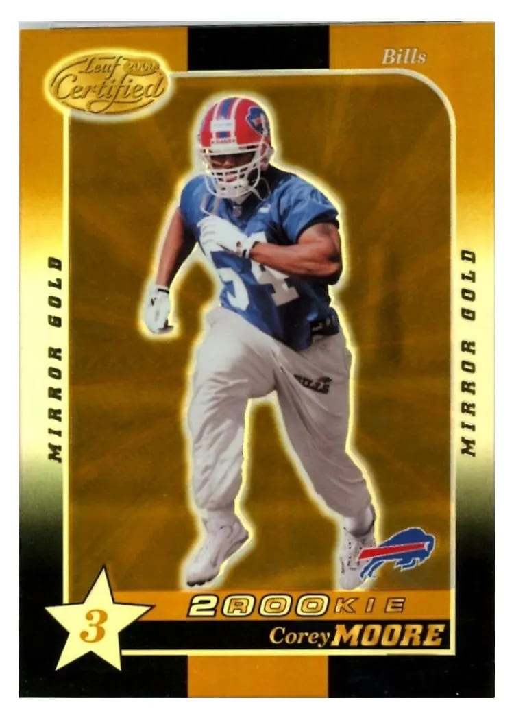 2000 Leaf Certified Corey Moore #186 card