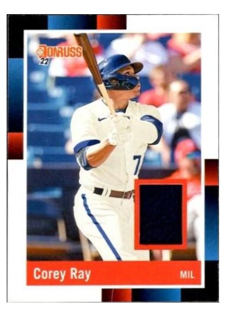2022 Donruss Retro 1988 Materials Corey Ray #R88M-CR card
