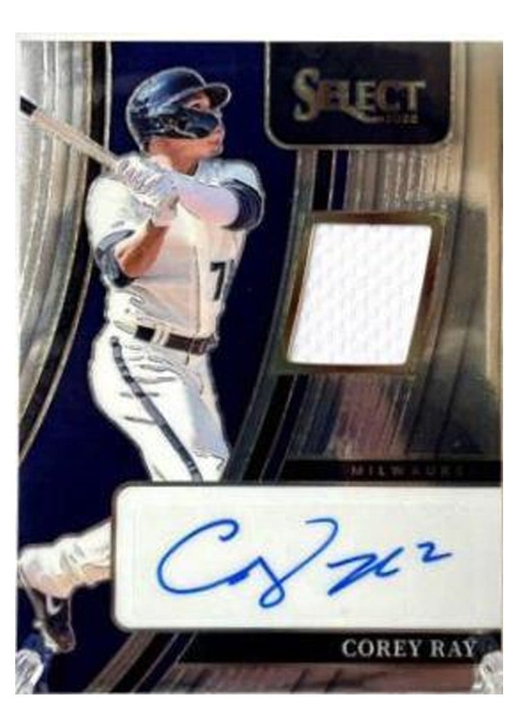 2022 Panini Select Signature Materials Corey Ray #SM-CO card