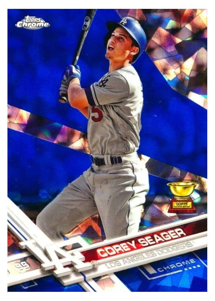 2017 Topps Chrome Sapphire Edition Base Set Corey Seager #5 card