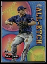 2024 Topps Chrome Logofractor Edition Chrome All-Etch Corey Seager #CAEL-11 card