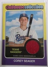 2024 Topps Heritage Clubhouse Collection Relic Corey Seager #CCR-CS card
