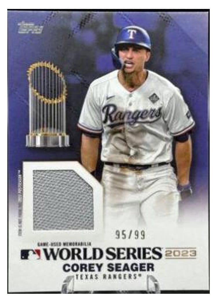 2024 Topps World Champion Relics Corey Seager #WSR-CS card