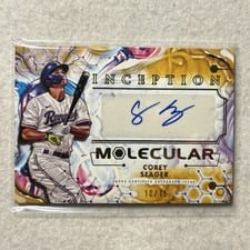 2025 Topps Inception Inception Molecular Autographs Corey Seager #IMA-CS card