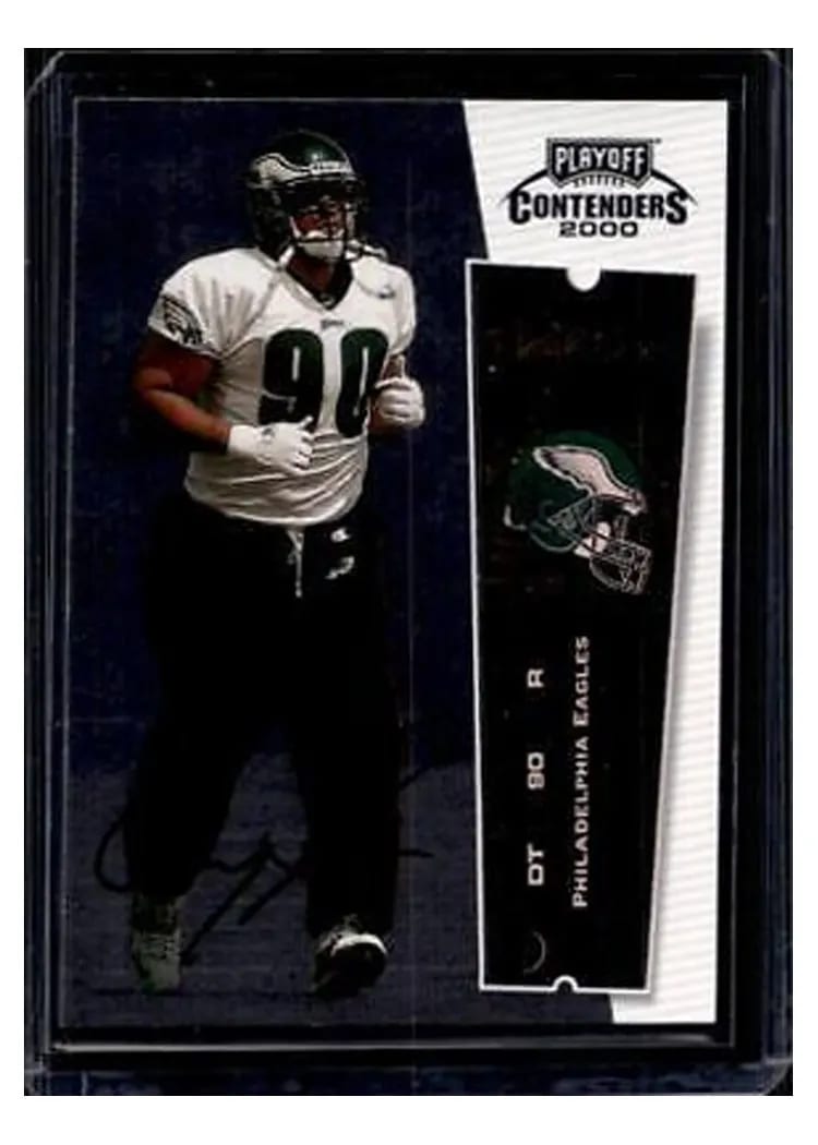 2000 Playoff Contenders Corey Simon Championship Ticket Autograph #102 card