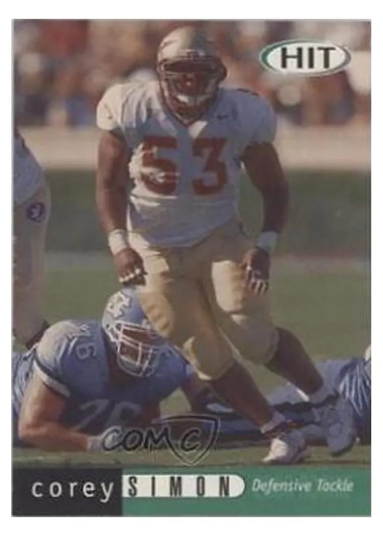 2000 SAGE HIT Corey Simon #35 card