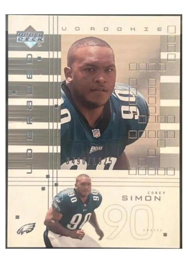 2000 Upper Deck Graded Corey Simon #109 card
