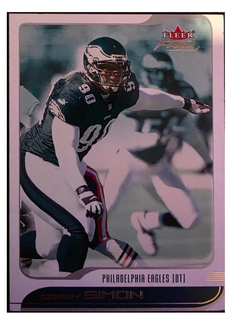 2001 Fleer Focus Corey Simon #38 card