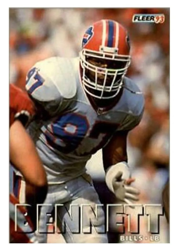 1993 Fleer Cornelius Bennett #62 card