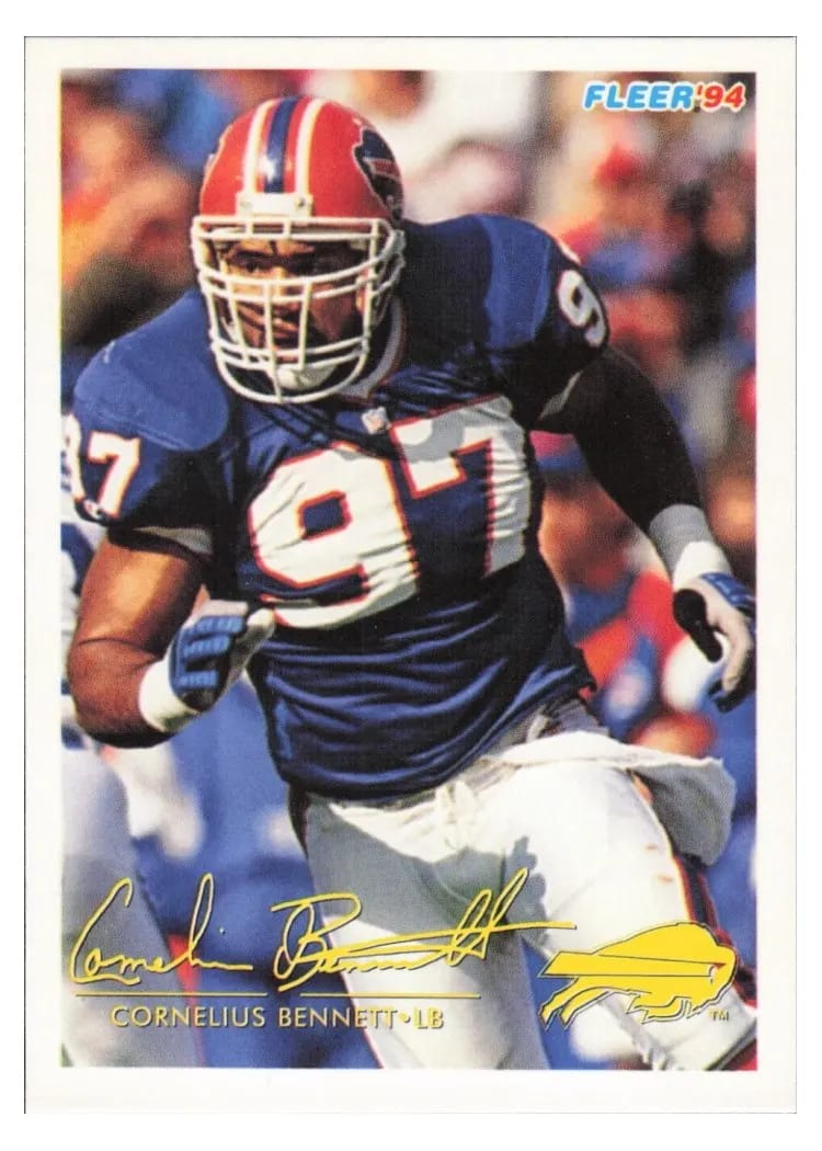 Cornelius Bennett, 1994 Fleer Shell FACT