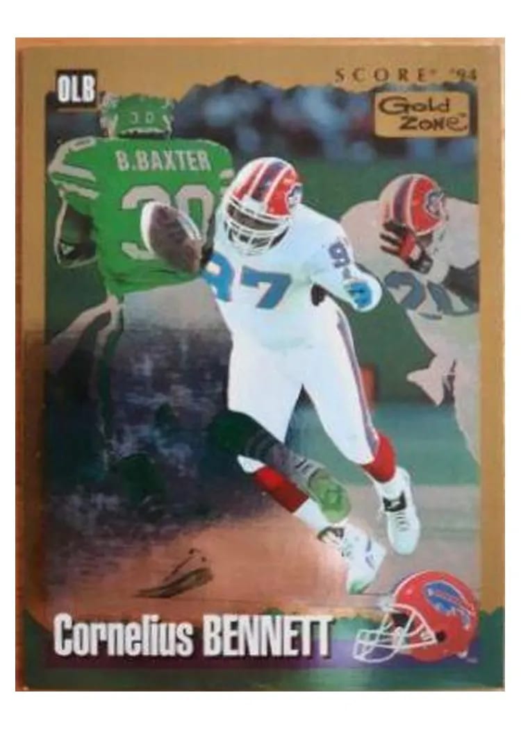 1994 Panini Score Cornelius Bennett Gold Zone #70 card