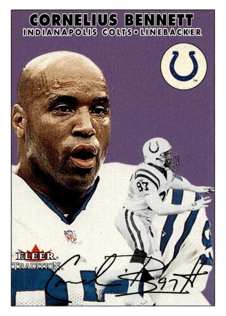 2000 Fleer Tradition Cornelius Bennett #43 card