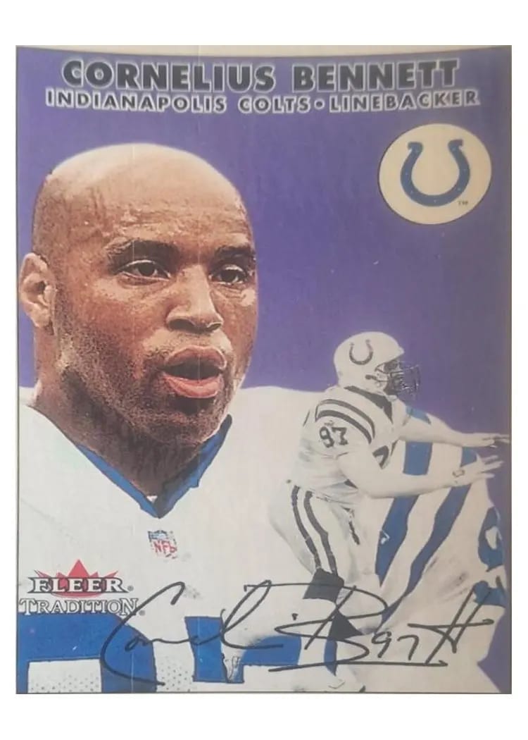 2000 Fleer Tradition Cornelius Bennett #43 card