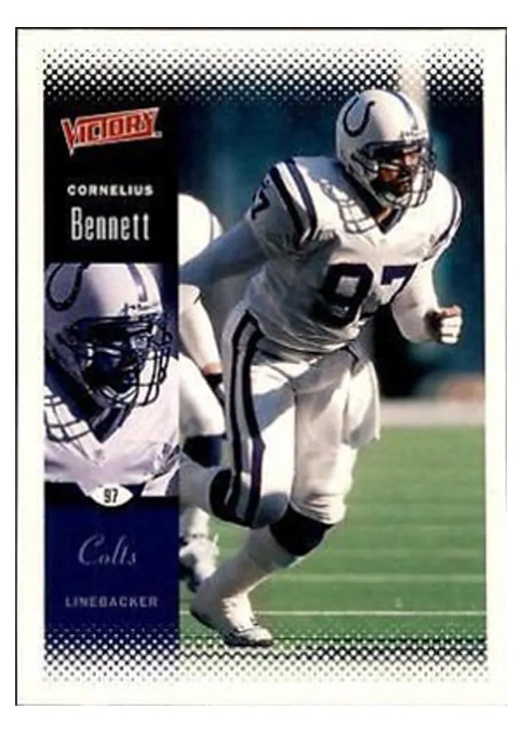2000 Upper Deck Victory Cornelius Bennett #81 card