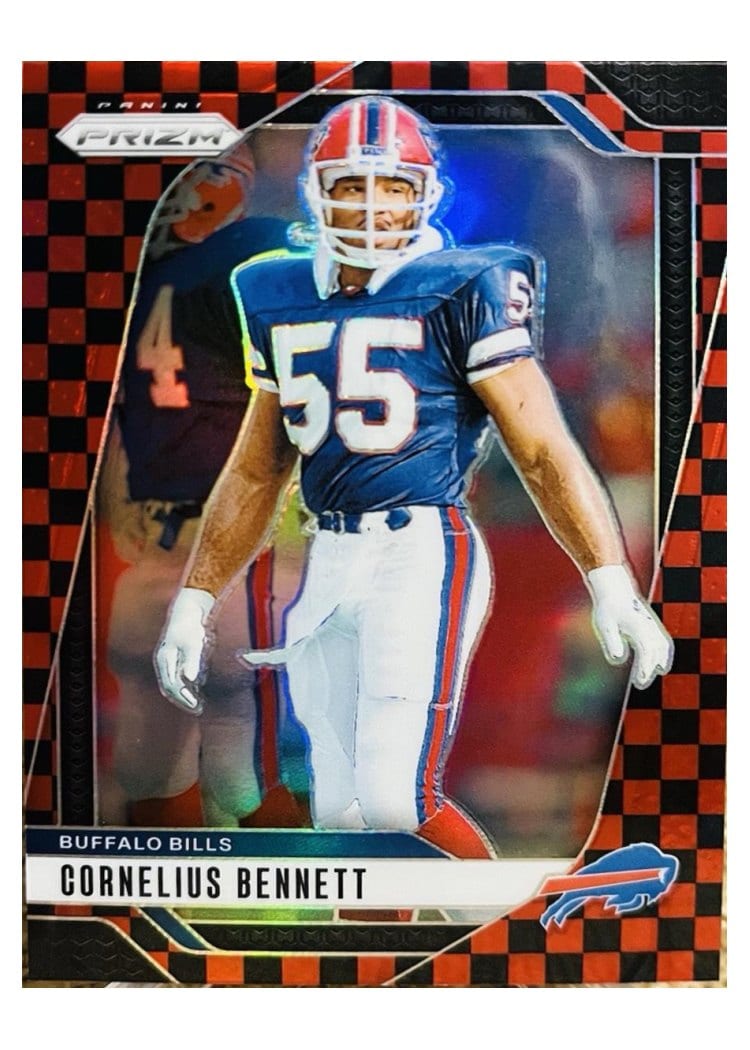 2024 Panini Prizm Base Set Cornelius Bennett Black Red Checker #36 card