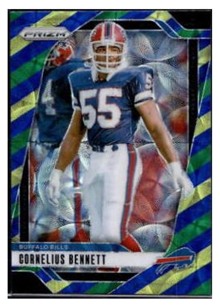 2024 Panini Prizm Base Set Cornelius Bennett Choice Blue Yellow Green #36 card