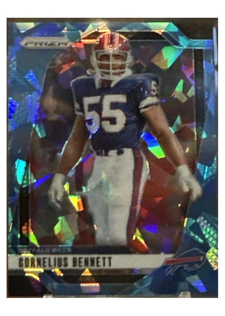 2024 Panini Prizm Base Set Cornelius Bennett Blue Ice #36 card