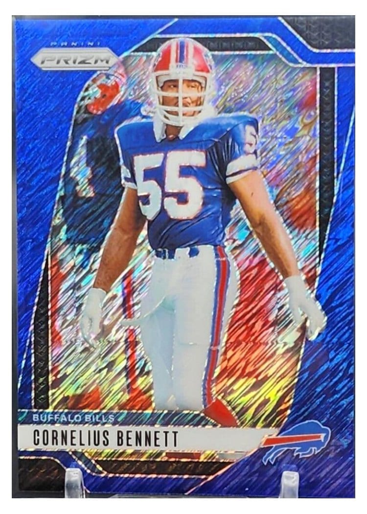 2024 Panini Prizm Base Set Cornelius Bennett Blue Shimmer #36 card