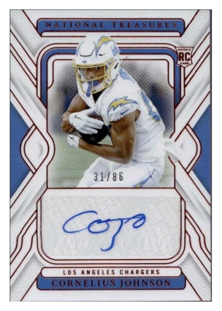 2024 Panini National Treasures Base Set Cornelius Johnson #147 card