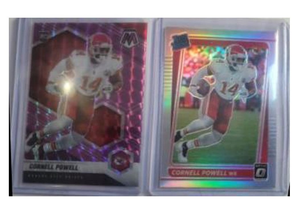 2021 Panini Mosaic Base Set Cornell Powell #340 card