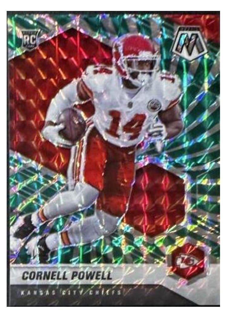 2021 Panini Mosaic Base Set Cornell Powell #340 card