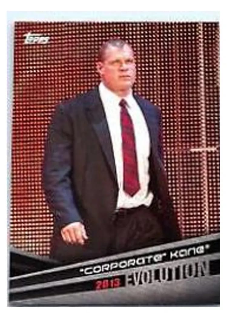 2018 Topps WWE Evolution Corporate' Kane #E-28 card