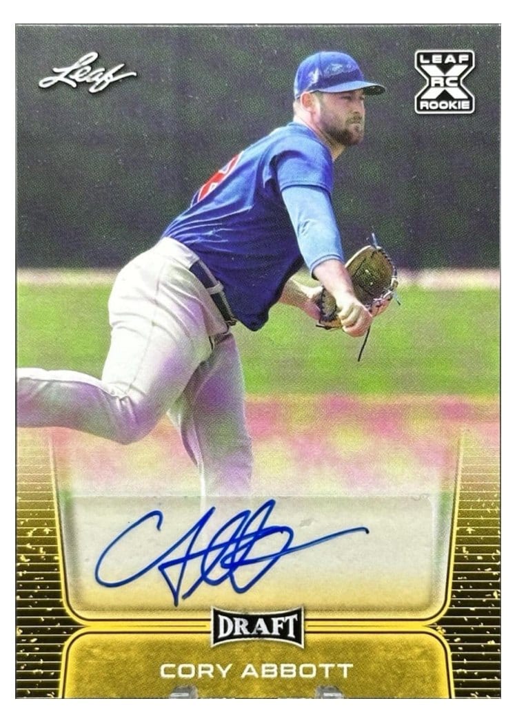 2020 Leaf Draft Retail Autographs Cory Abbott #BA-CA1 card