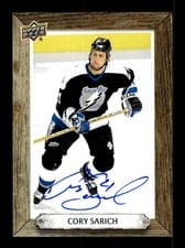 2024-25 Upper Deck Engrained Icons Beehive Portrait Signatures Cory Sarich #BH-CS card