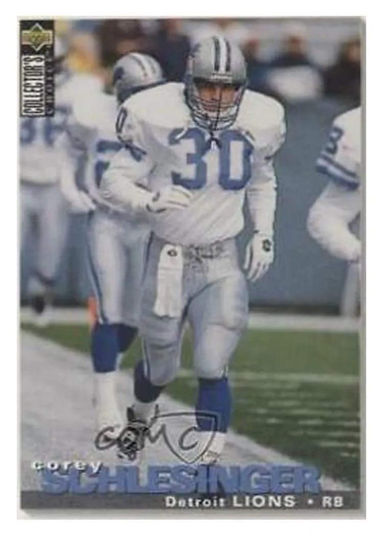 1995 Collector's Choice Update Cory Schlesinger #U159 card
