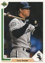 1991 Upper Deck Base Set Cory Snyder #724 card
