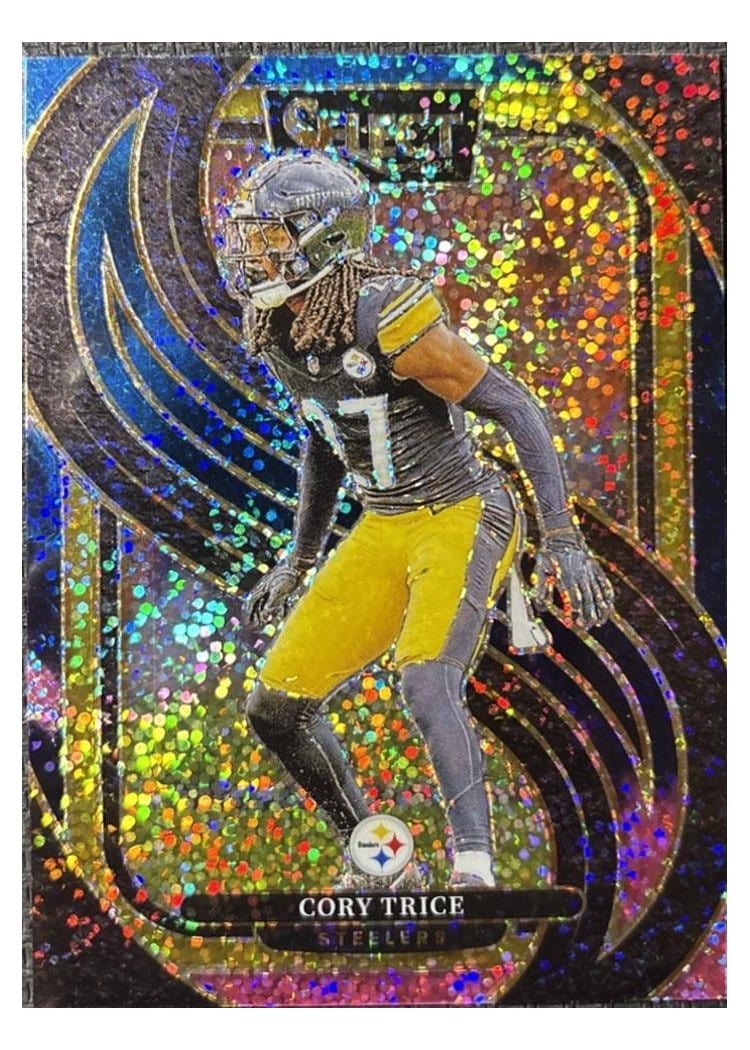 2024 Panini Select Base Set Cory Trice Cosmic Prizm #140 card