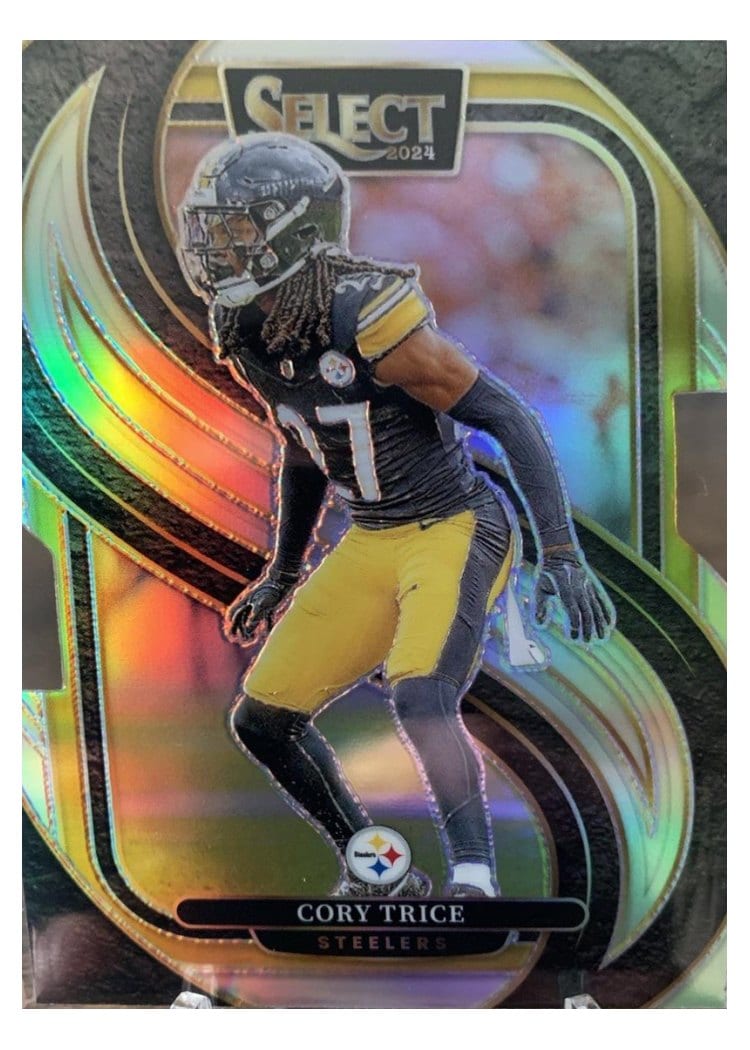 2024 Panini Select Base Set Cory Trice Silver Prizm Die-Cut #140 card