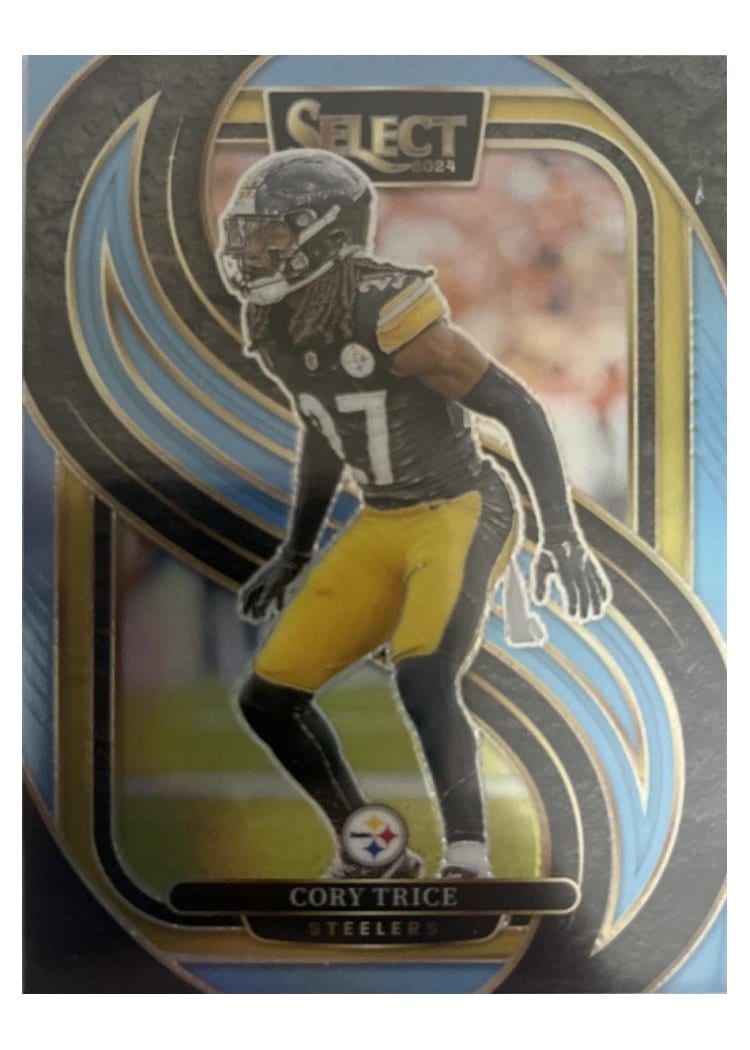 2024 Panini Select Base Set Cory Trice Light Blue Prizm #140 card