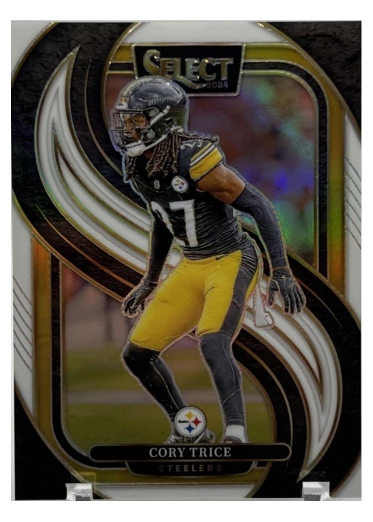 2024 Panini Select Base Set Cory Trice White Prizm #140 card