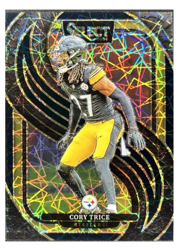 2024 Panini Select Base Set Cory Trice Black Prizm #140 card