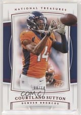 2019 Panini National Treasures Courtland Sutton Red Jersey Number #96 card