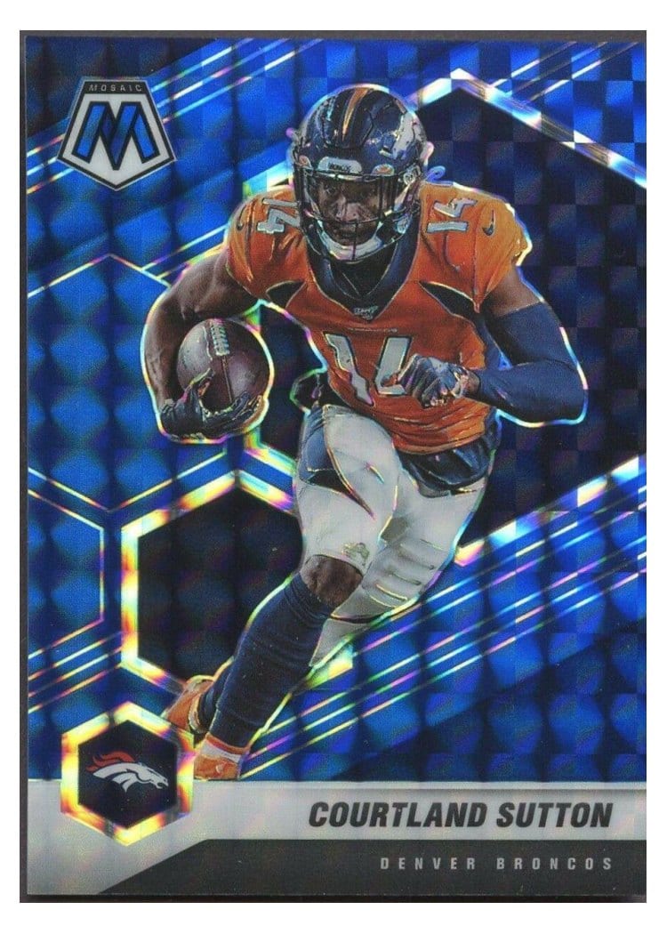2021 Panini Mosaic Base Set Courtland Sutton #70 card
