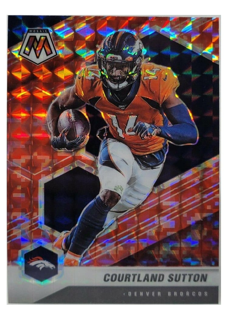 2021 Panini Mosaic Base Set Courtland Sutton #70 card