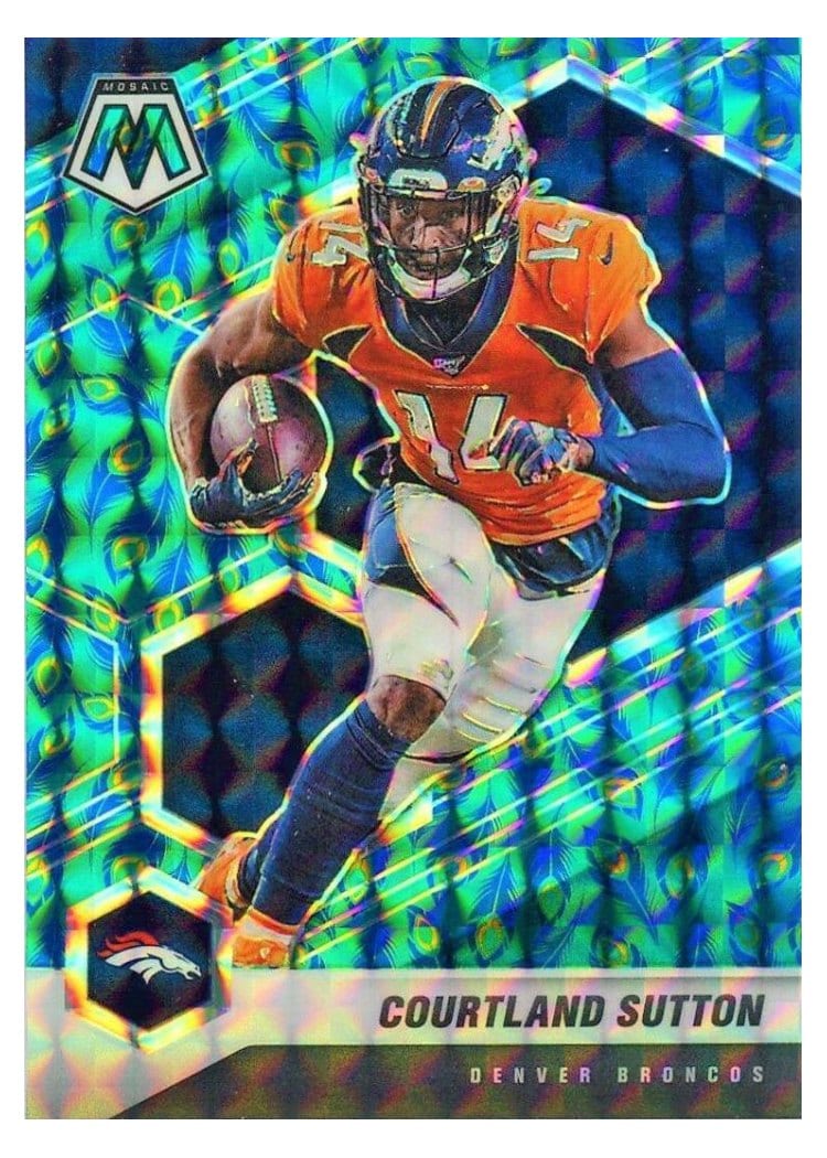 2021 Panini Mosaic Base Set Courtland Sutton #70 card