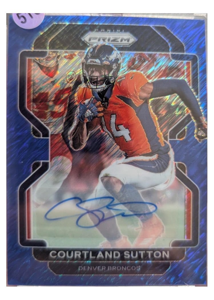 2021 Panini Prizm Base Set Courtland Sutton #198 card