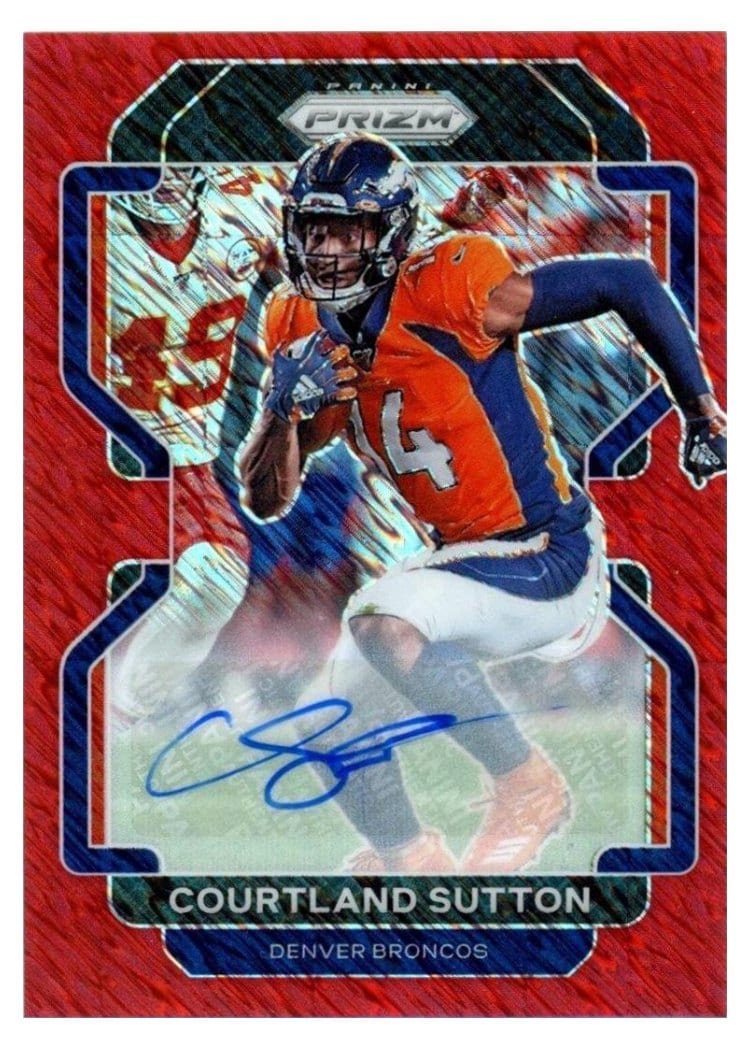 2021 Panini Prizm Base Set Courtland Sutton #198 card