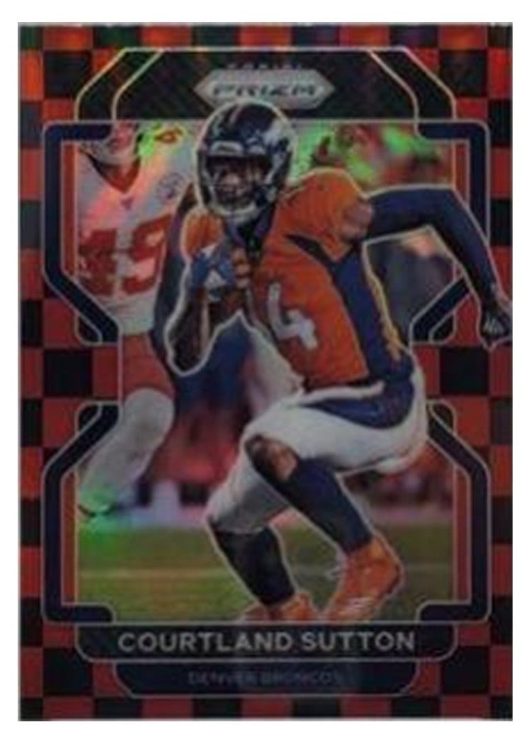 2021 Panini Prizm Base Set Courtland Sutton #198 card