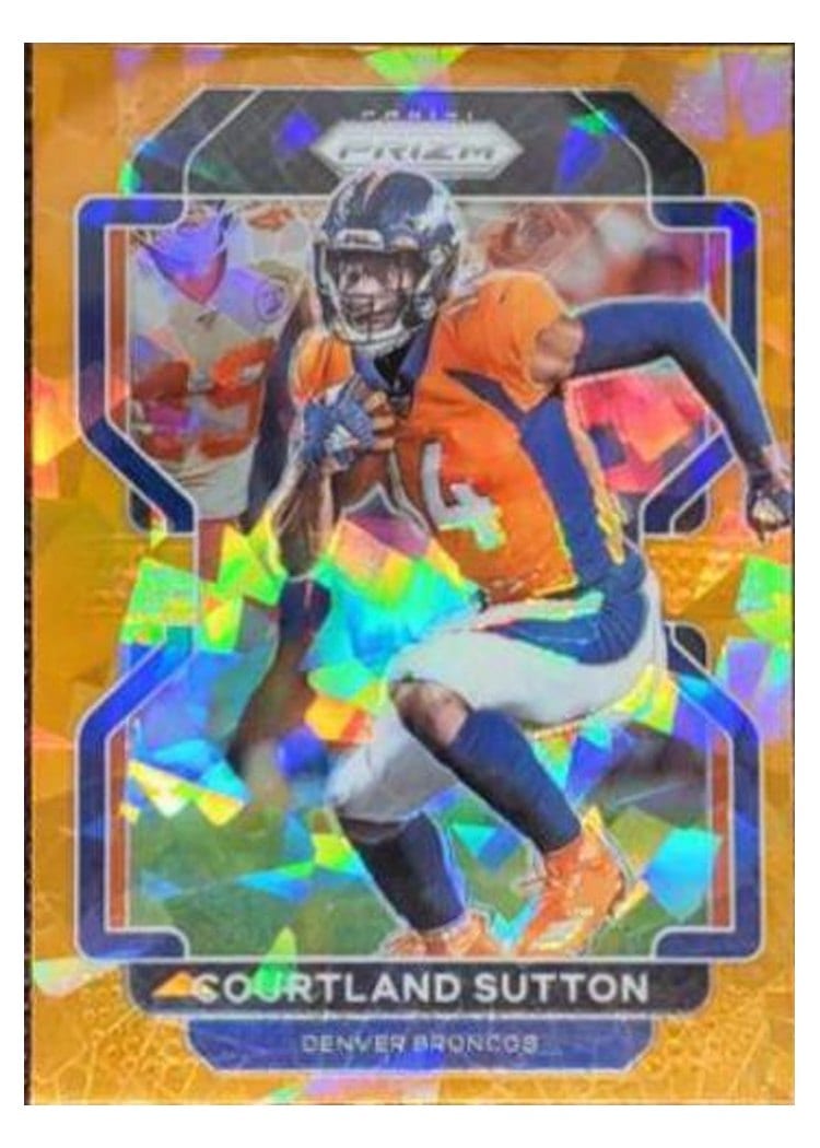2021 Panini Prizm Base Set Courtland Sutton #198 card